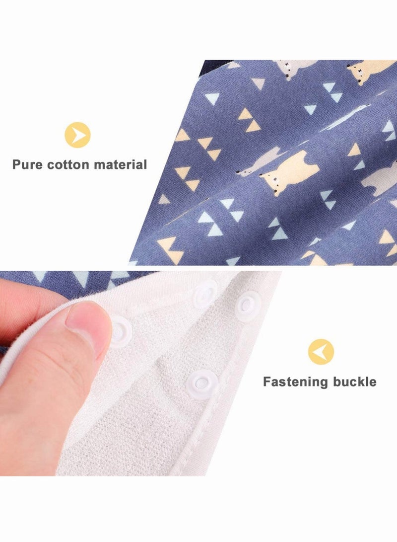 تنورة حفاضات للأطفال من القطن، سراويل تدريب قابلة للغسل ومقاومة للماء وقابلة لإعادة الاستخدام لتدريب الأطفال على استخدام المرحاض، باللون الأزرق الداكن - Image 5